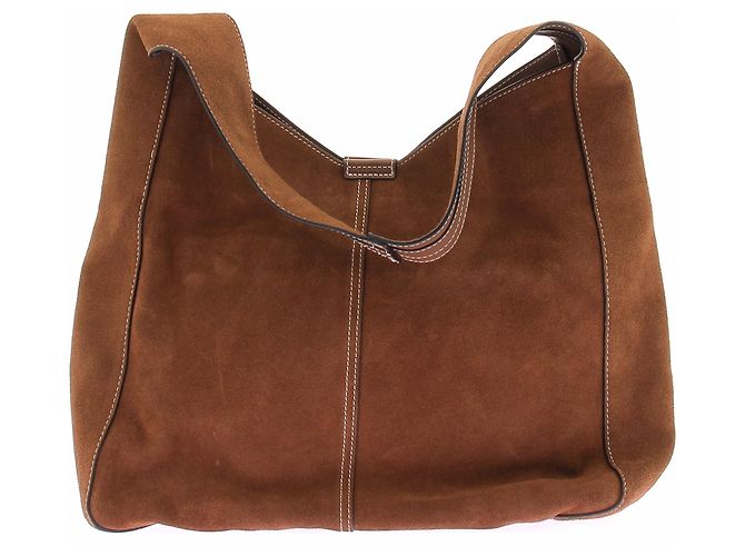 Jigsaw Borsa a mano in scamosciato marrone - vista 2