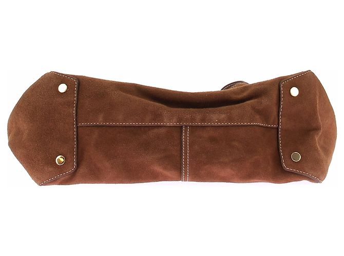 Jigsaw Borsa a mano in scamosciato marrone - vista 6