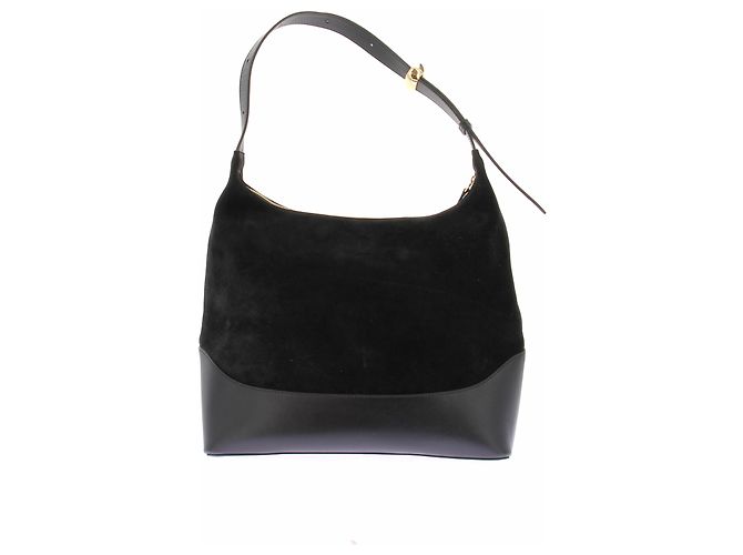Autre Marque Borsa a mano ELLEME in scamosciato nero - vista 2