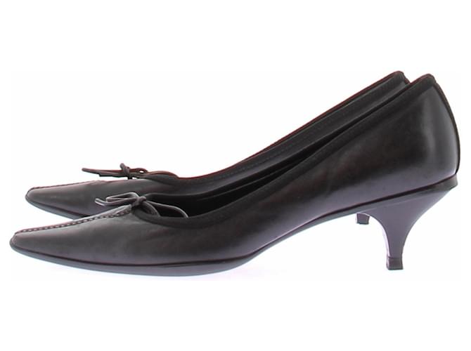 Prada Tacchi neri con fiocchi Nero - vista 2
