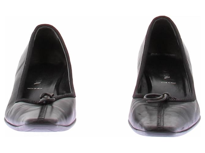 Prada Tacchi neri con fiocchi Nero - vista 3