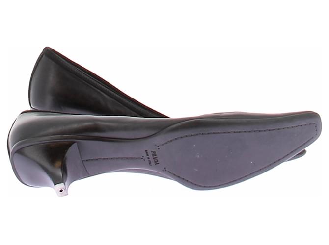 Prada Tacchi neri con fiocchi Nero - vista 5
