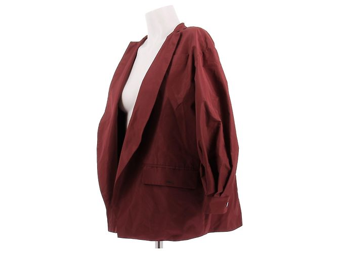 Longchamp Chaqueta granate impermeable Roja - vista 3