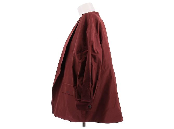 Longchamp Chaqueta granate impermeable Roja - vista 5