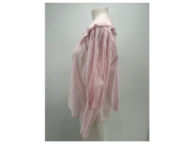 Blusa Antik Batik rosa de algodón XS - vista 3