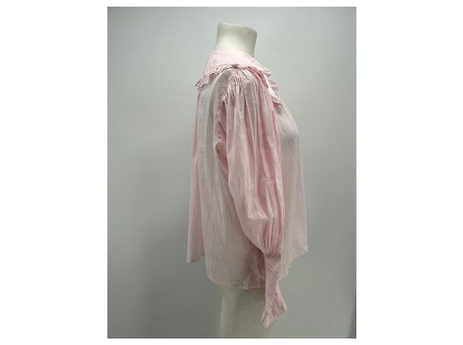 Blusa Antik Batik rosa de algodón XS - vista 4