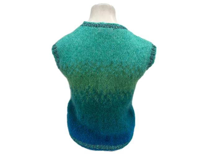Autre Marque Ärmelloser Pullover blau - Ansicht 2