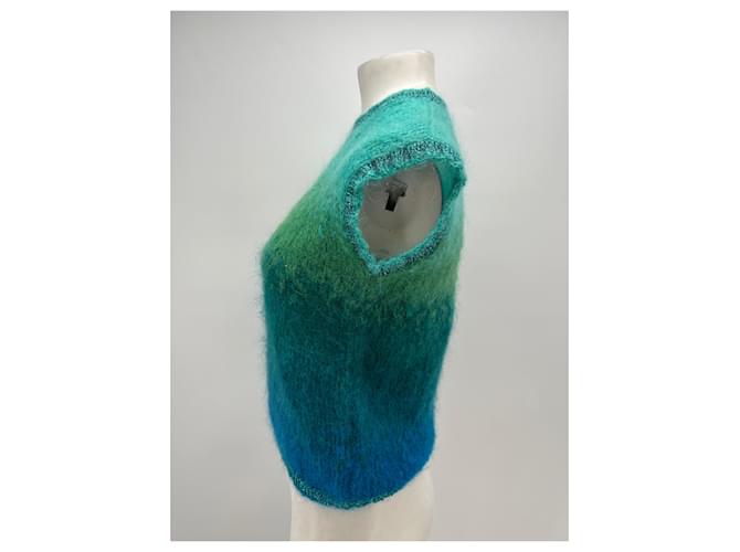 Autre Marque Ärmelloser Pullover blau - Ansicht 3