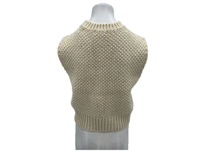 Soeur Suéter sin mangas crema Beige - vista 2