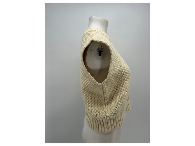 Soeur Suéter sin mangas crema Beige - vista 4