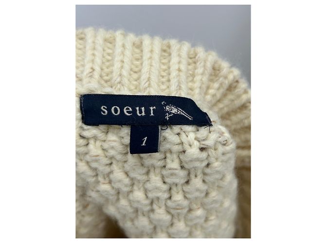 Soeur Suéter sin mangas crema Beige - vista 5