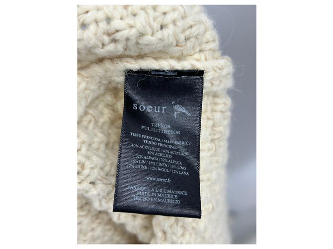 Soeur Suéter sin mangas crema Beige - vista 6