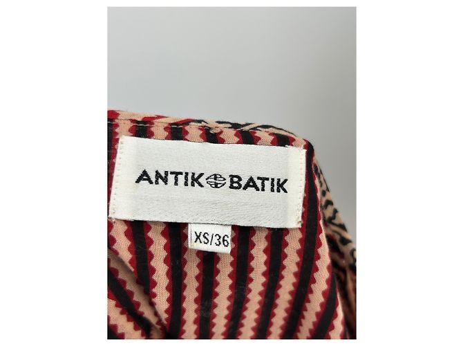 Top de algodón estampado rojo Antik Batik XS Roja - vista 4
