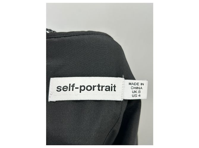 Self Portrait Schwarzes Spitzenkleid Größe 4 - Ansicht 5