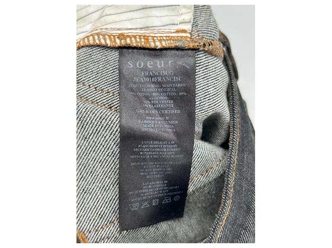 Vaqueros Soeur de algodón gris Talla 34 - vista 4