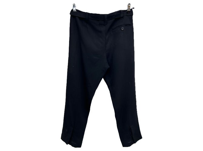 Ann Demeulemeester Calça preta de lã Preto - vista 2