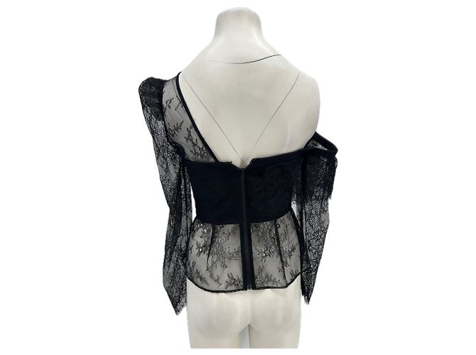 Top in pizzo nero Self Portrait - vista 2