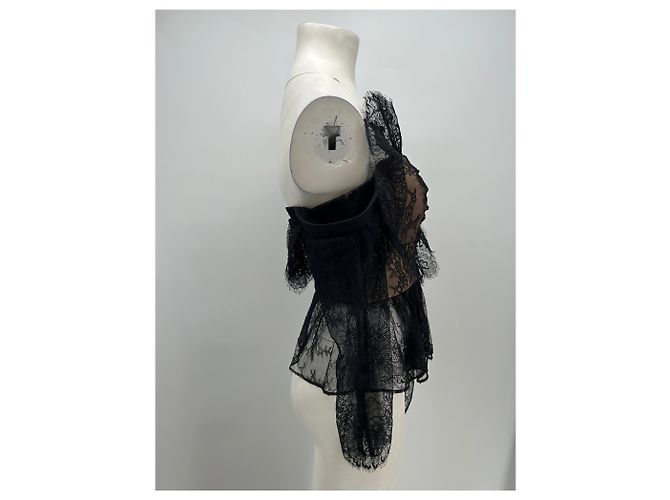Top in pizzo nero Self Portrait - vista 4