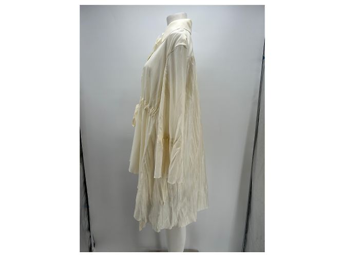 Autre Marque SONYA KREES Fließendes Kleid Creme Viscose S Beige - Ansicht 3