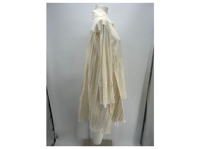 Autre Marque SONYA KREES Fließendes Kleid Creme Viscose S Beige - Ansicht 4