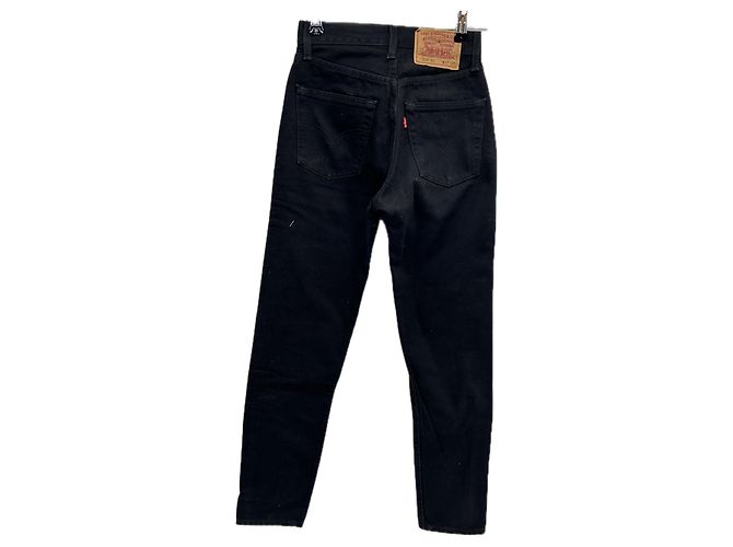 Jeans Levi's neri in cotone taglia 27 Nero - vista 2