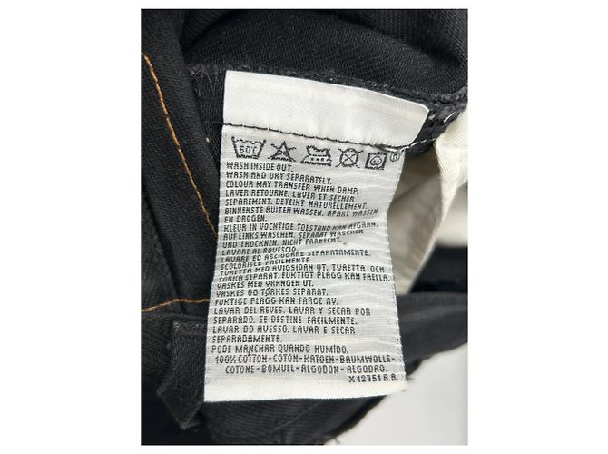 Jeans Levi's neri in cotone taglia 27 Nero - vista 3