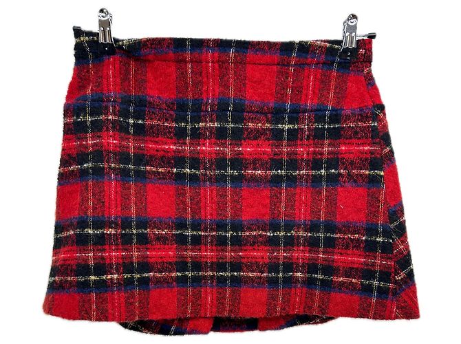 Falda de cuadros tartan roja Pinko - vista 2