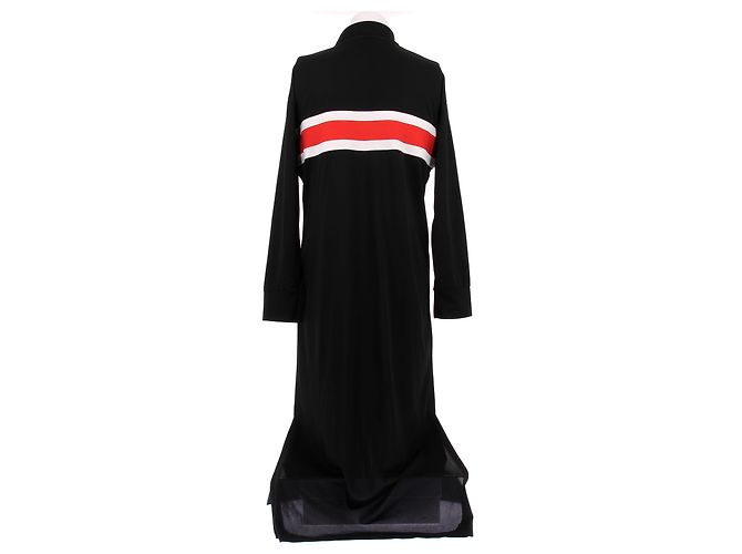 Ganni Abito lungo nero con zip - vista 2