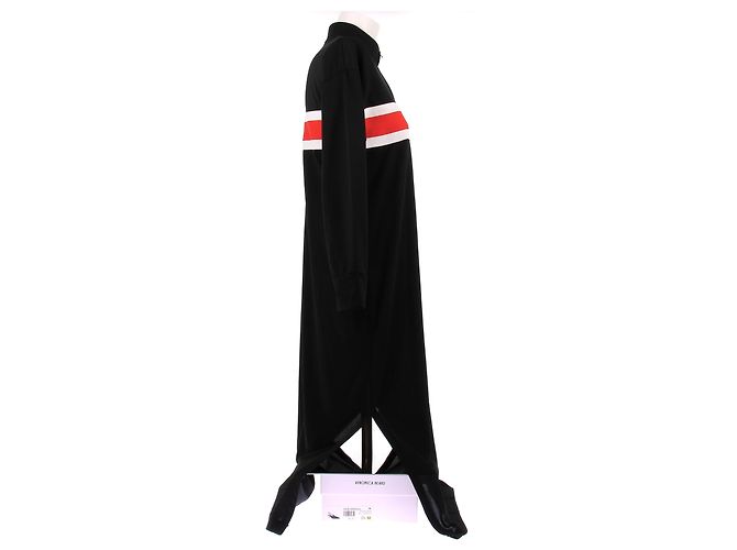Ganni Abito lungo nero con zip - vista 3