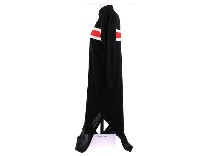 Ganni Abito lungo nero con zip - vista 4