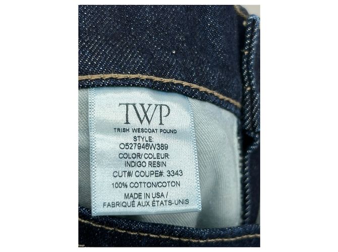 Jean Paul Gaultier Vaqueros azules de algodón Talla 26 - vista 6