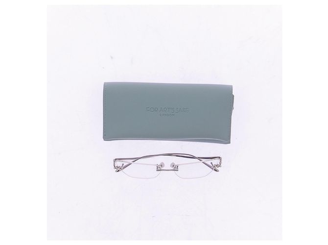 Autre Marque Brille mit silbernen Details - Ansicht 7