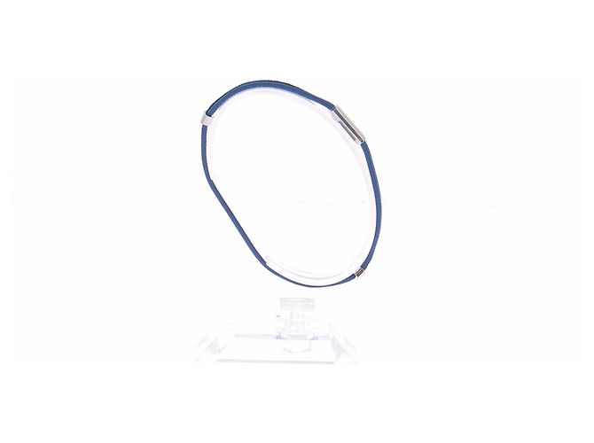 Bracciale Omega blu in tessuto - vista 3