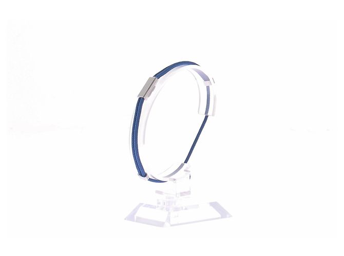 Bracciale Omega blu in tessuto - vista 5