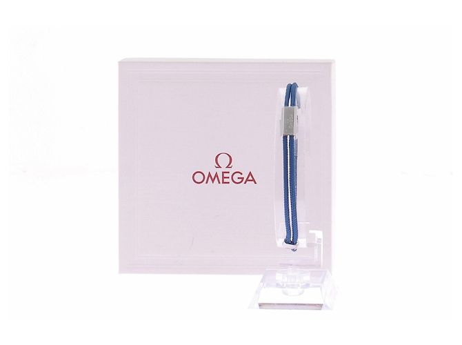 Bracciale Omega blu in tessuto - vista 6