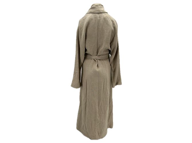 Autre Marque Gabardina de lino beige - vista 2