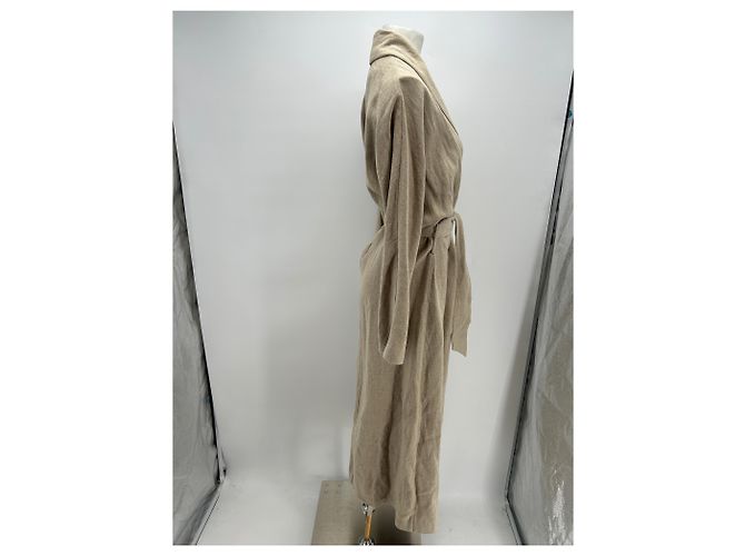 Autre Marque Gabardina de lino beige - vista 4
