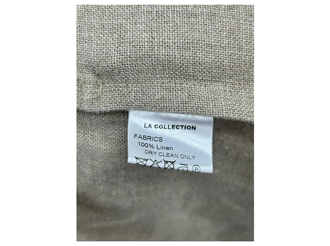 Autre Marque Gabardina de lino beige - vista 6