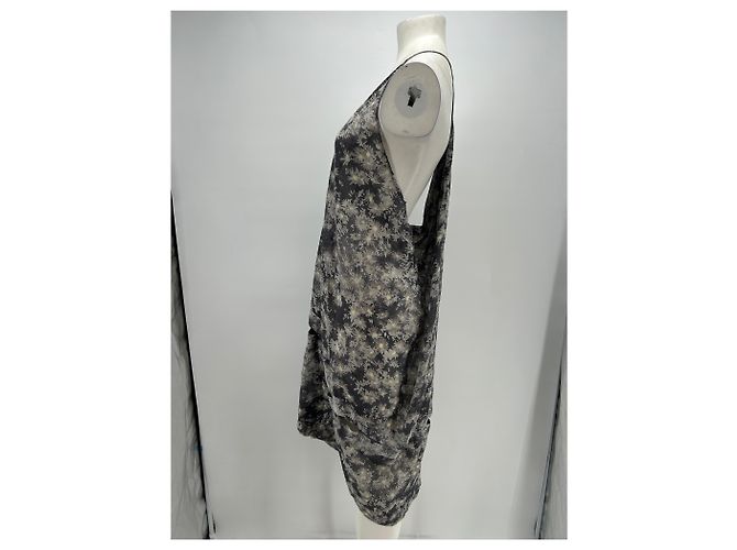 Stella Mc Cartney Stella McCartney Blumenkleid Grau Viscose - Ansicht 3