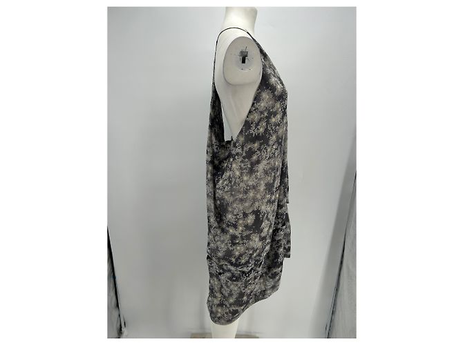 Stella Mc Cartney Stella McCartney Blumenkleid Grau Viscose - Ansicht 4