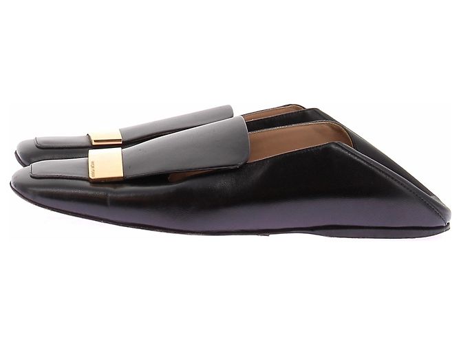 Mocassini Sergio Rossi in pelle nera Nero - vista 2