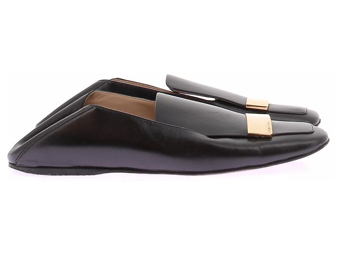 Mocassini Sergio Rossi in pelle nera Nero - vista 6