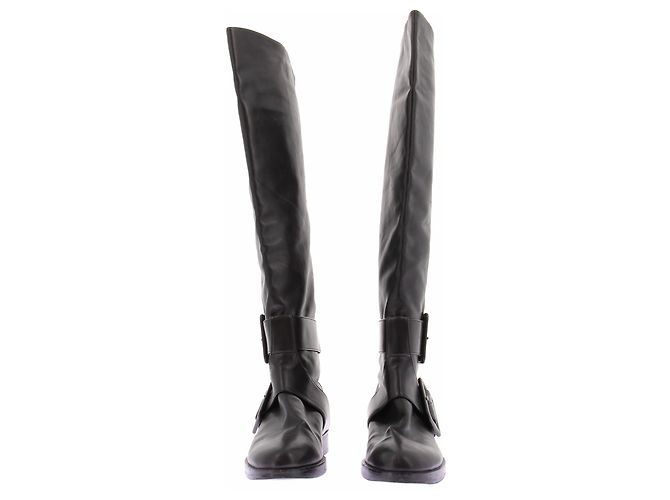 Pierre Hardy Botas altas de cuero negro - vista 3