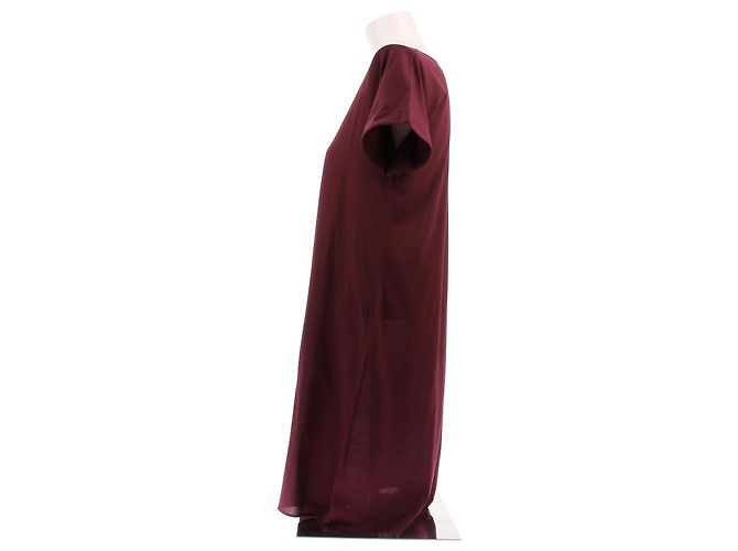 Abito Eres in cotone bordeaux Rosso - vista 3