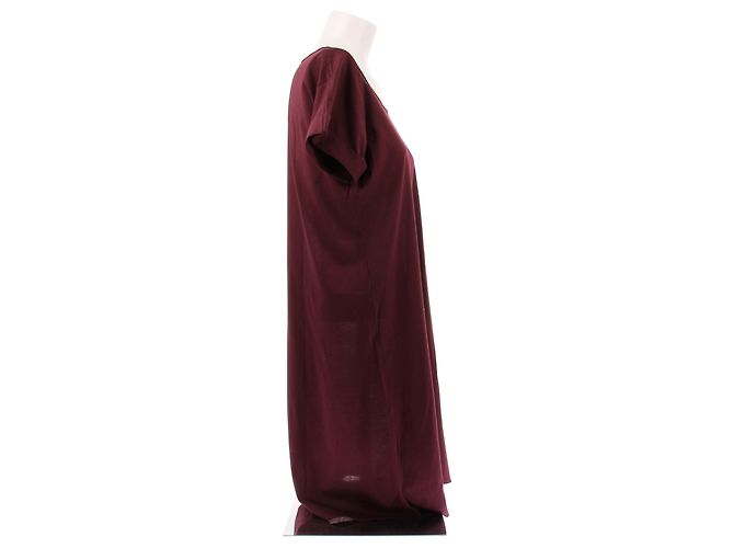 Abito Eres in cotone bordeaux Rosso - vista 4