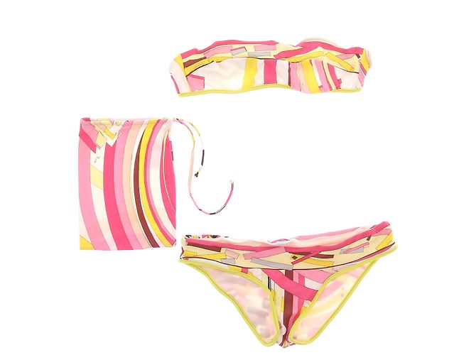 Conjunto de dos piezas de baño Emilio Pucci Mulito Rosa - vista 5