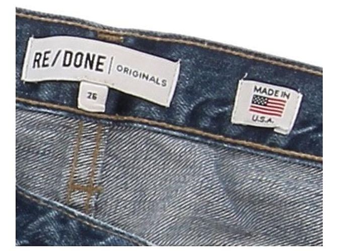 Jeans Re/Done in cotone blu Taglia 26 - vista 6