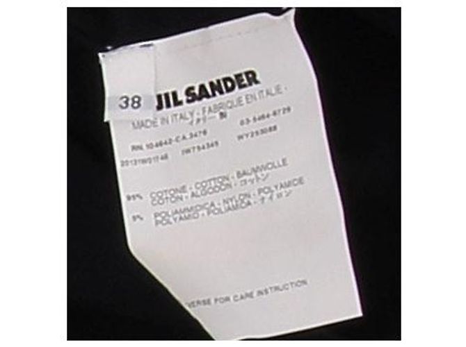 Top de algodón azul marino Jil Sander Talla 38 - vista 5