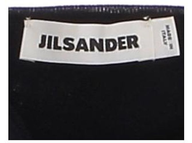 Top de algodón azul marino Jil Sander Talla 38 - vista 6