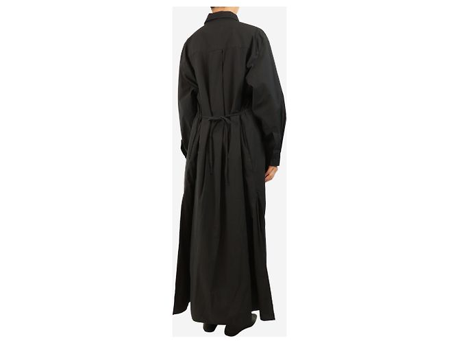 Autre Marque Maxi-Hemdenkleid schwarz - Größe UK 12 - Ansicht 2
